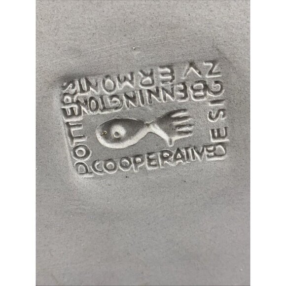 Bennington Pottery Trivet Tile #1535 Eggs Chicks Easter Spring Blue White 7.75" - Picture 14 of 14